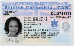 example of Canada ID