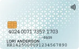 Example of credit card