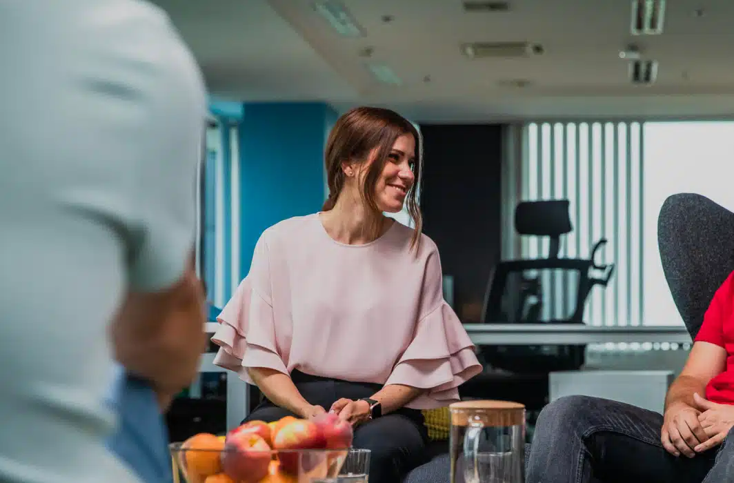 Image showing a relaxed atmosphere in the Microblink team break room.