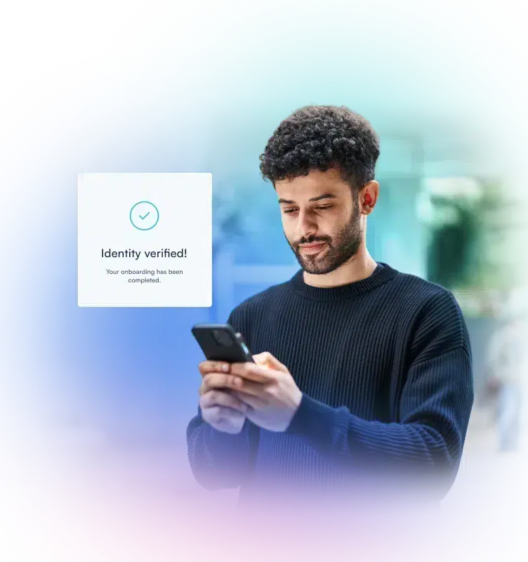 Accelerate onboarding with <strong> secure digital identity verification </strong>.