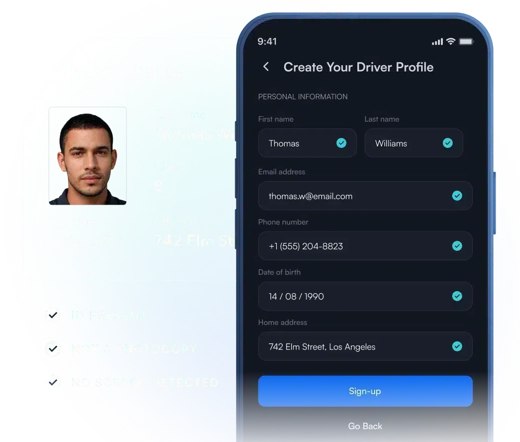 Driver and operator onboarding