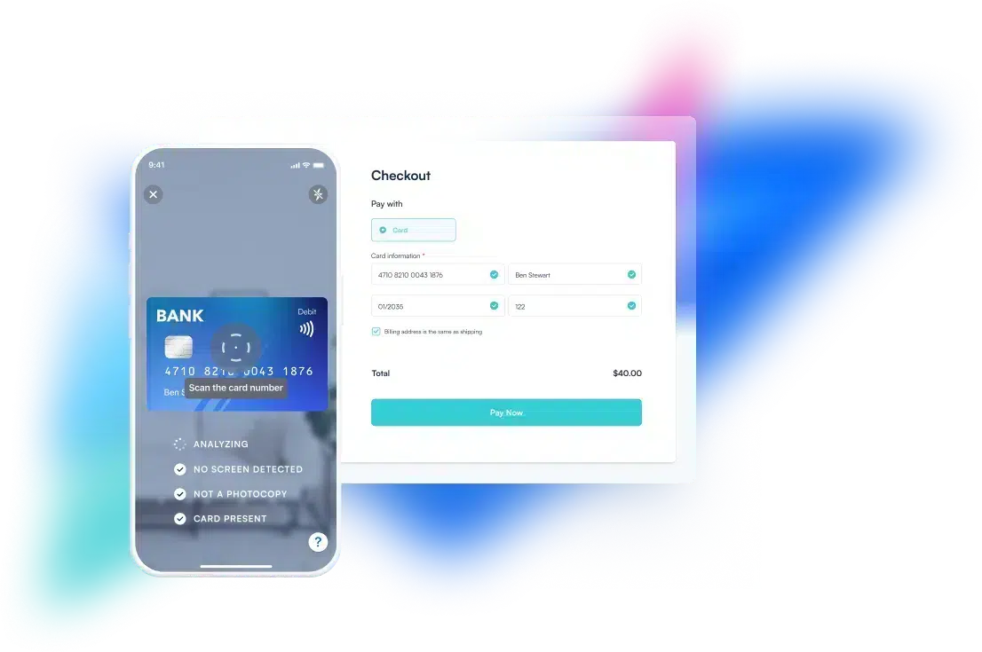 Payment Card Scanning for  <strong>Faster, Safer Transactions</strong>